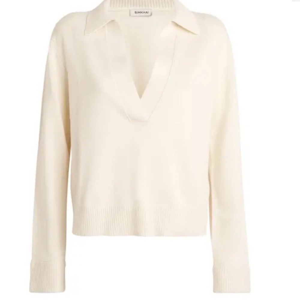 Simkhai Bobbie Polo Sweater - Cream